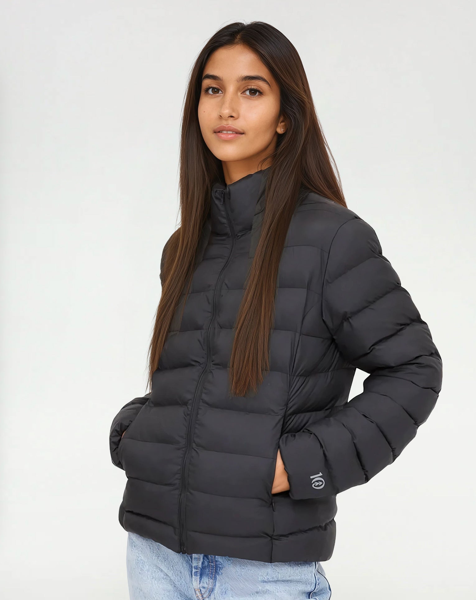 Tentree Women's Cloud Shell Packable Puffer - Meteorite Black
