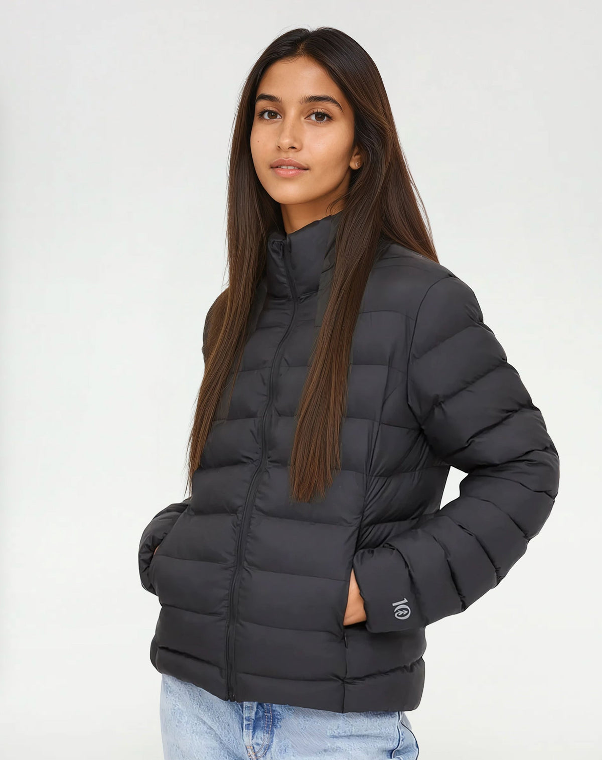 Tentree Women's Cloud Shell Packable Puffer - Meteorite Black