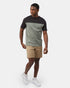 Tentree Organic Cotton Blocked Oversized T-Shirt - Meteorite Black Agave Green
