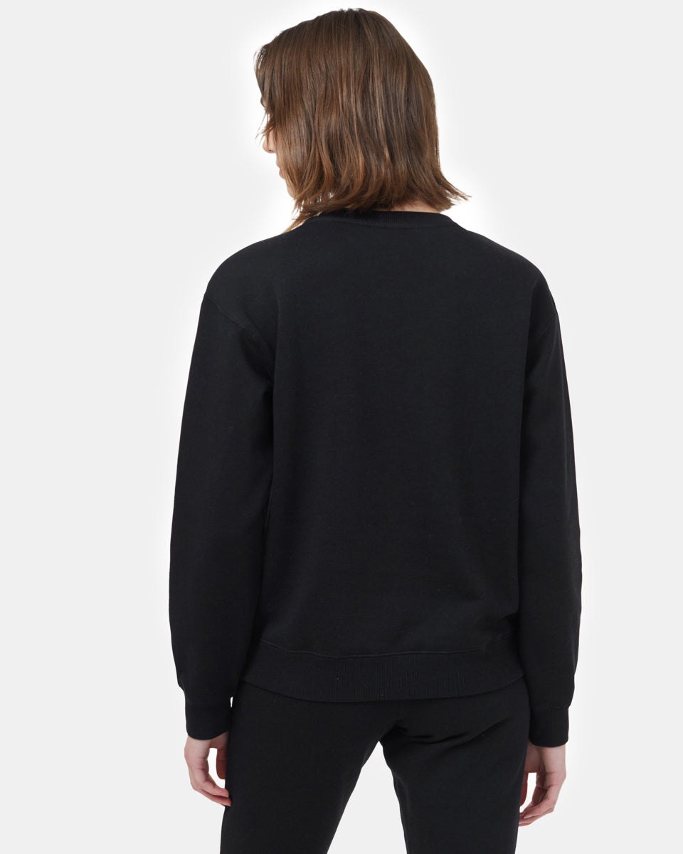 Tentree TreeFleece Golden Spruce Crew - Black_Gold