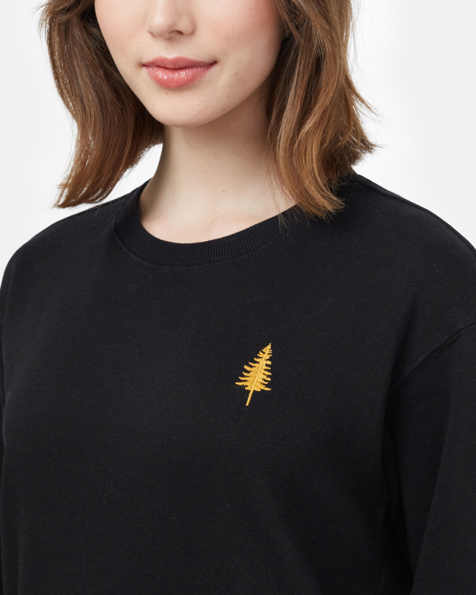 Tentree TreeFleece Golden Spruce Crew - Black_Gold