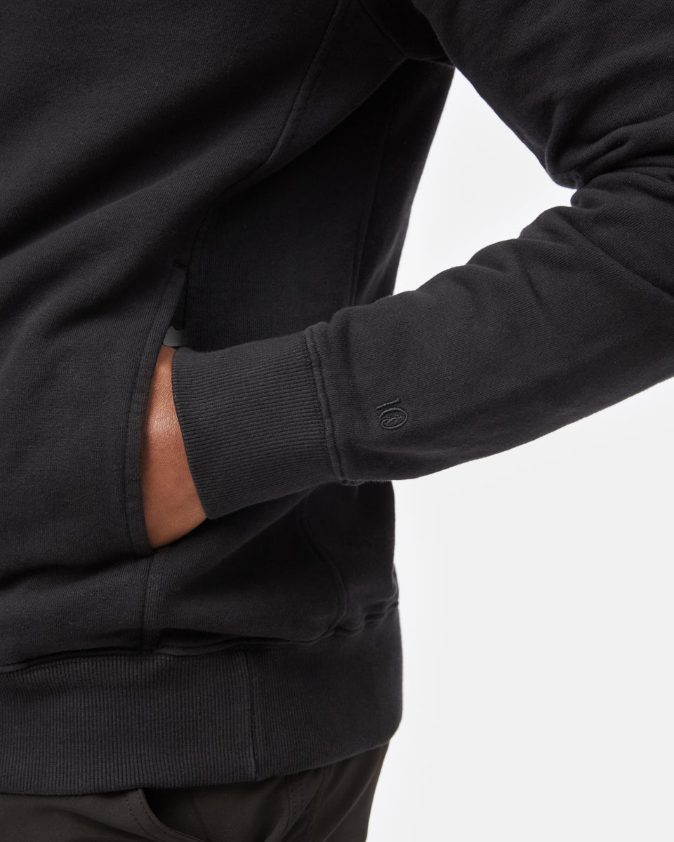 Tentree Organic French Terry Hoodie - Meteorite Black