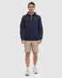 Tentree Men's Whistler 1/4 Zip - Midnight Blue Elkwood