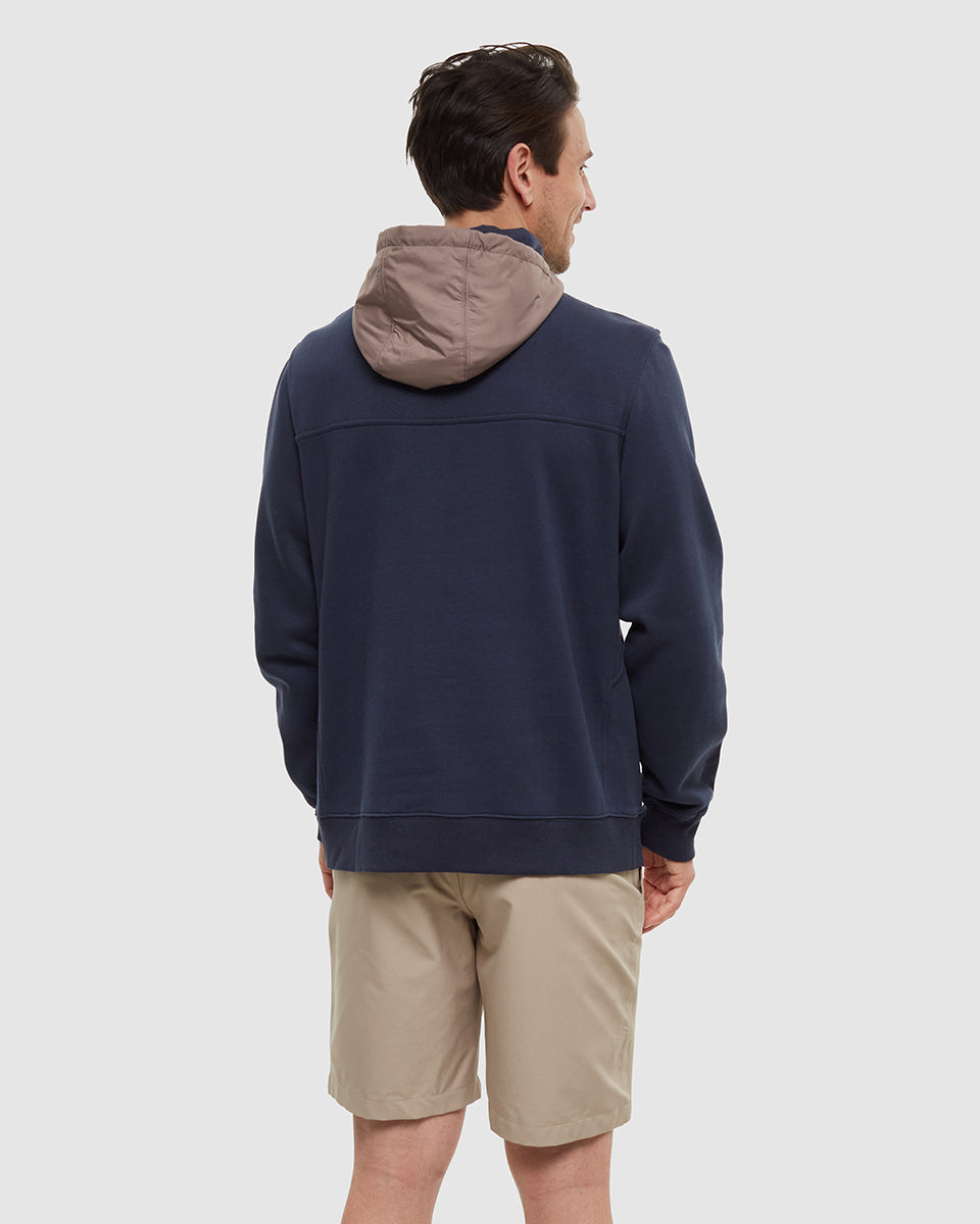 Tentree Men's Whistler 1/4 Zip - Midnight Blue Elkwood