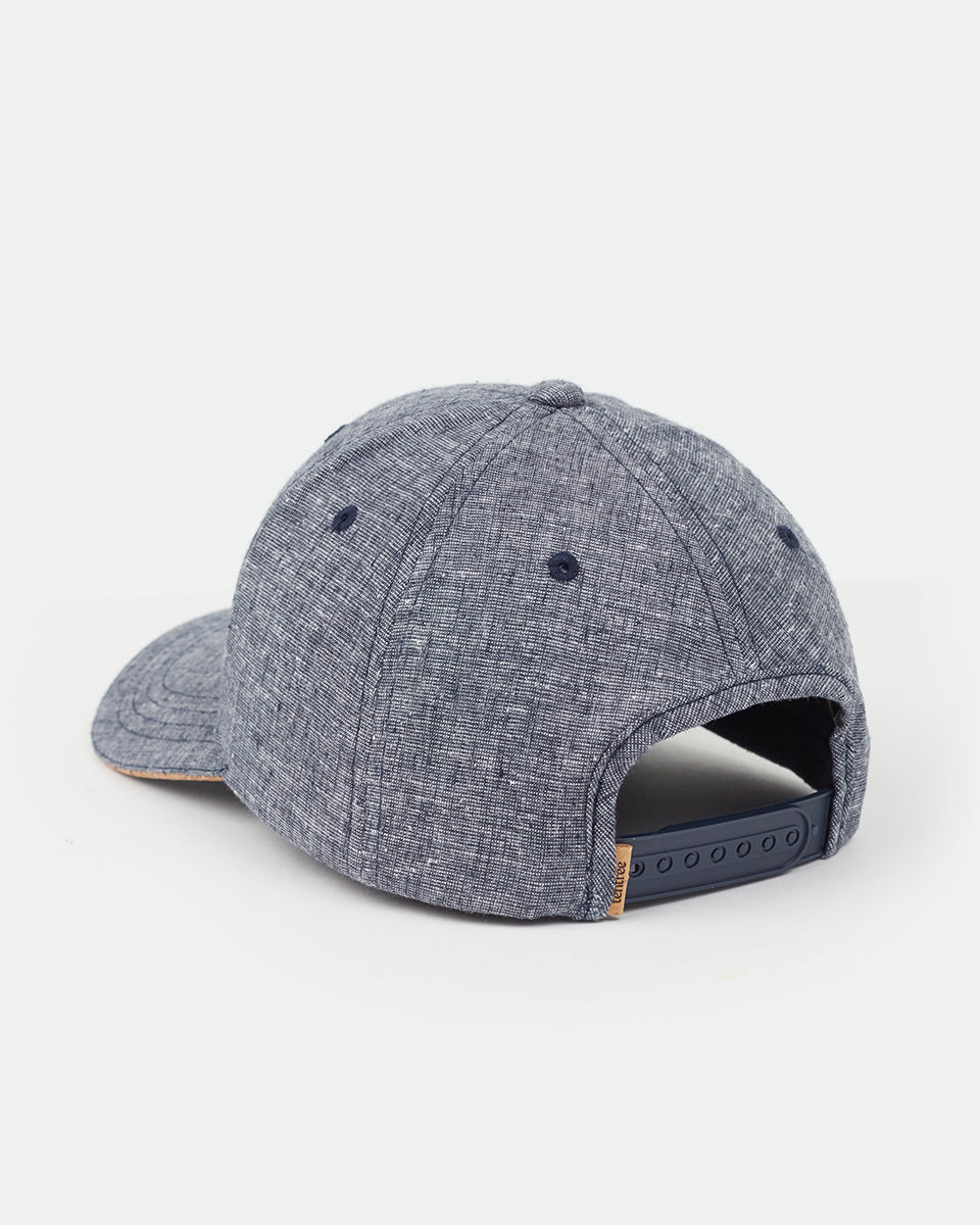 Tentree Cork Icon Hemp Elevation Hat - Midnight Blue Heather