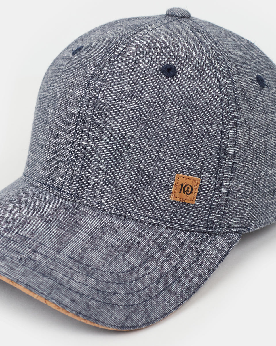 Tentree Cork Icon Hemp Elevation Hat - Midnight Blue Heather
