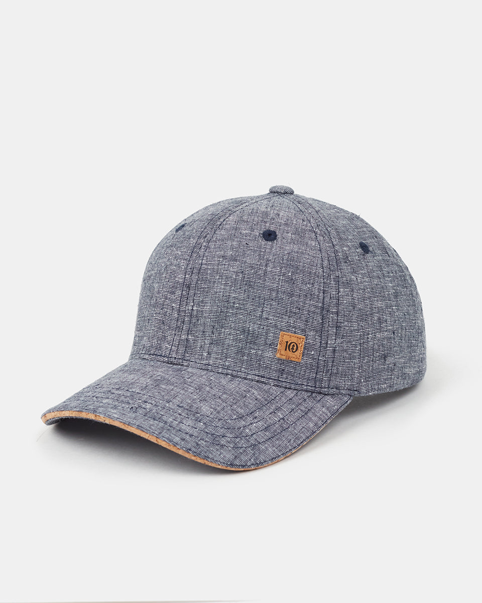 Tentree Cork Icon Hemp Elevation Hat - Midnight Blue Heather