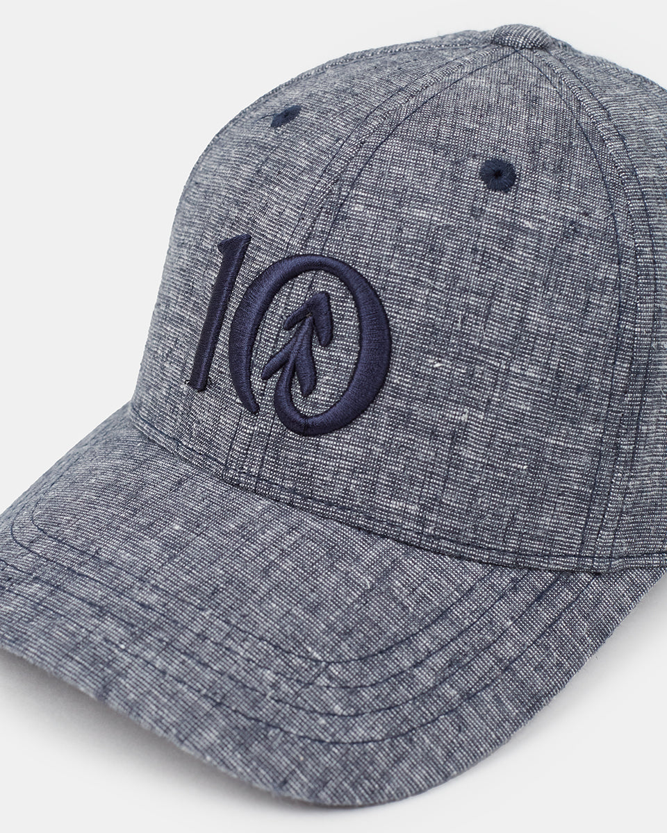Tentree Logo Hemp Thicket Hat - Midnight Blue Heather Deep Blue