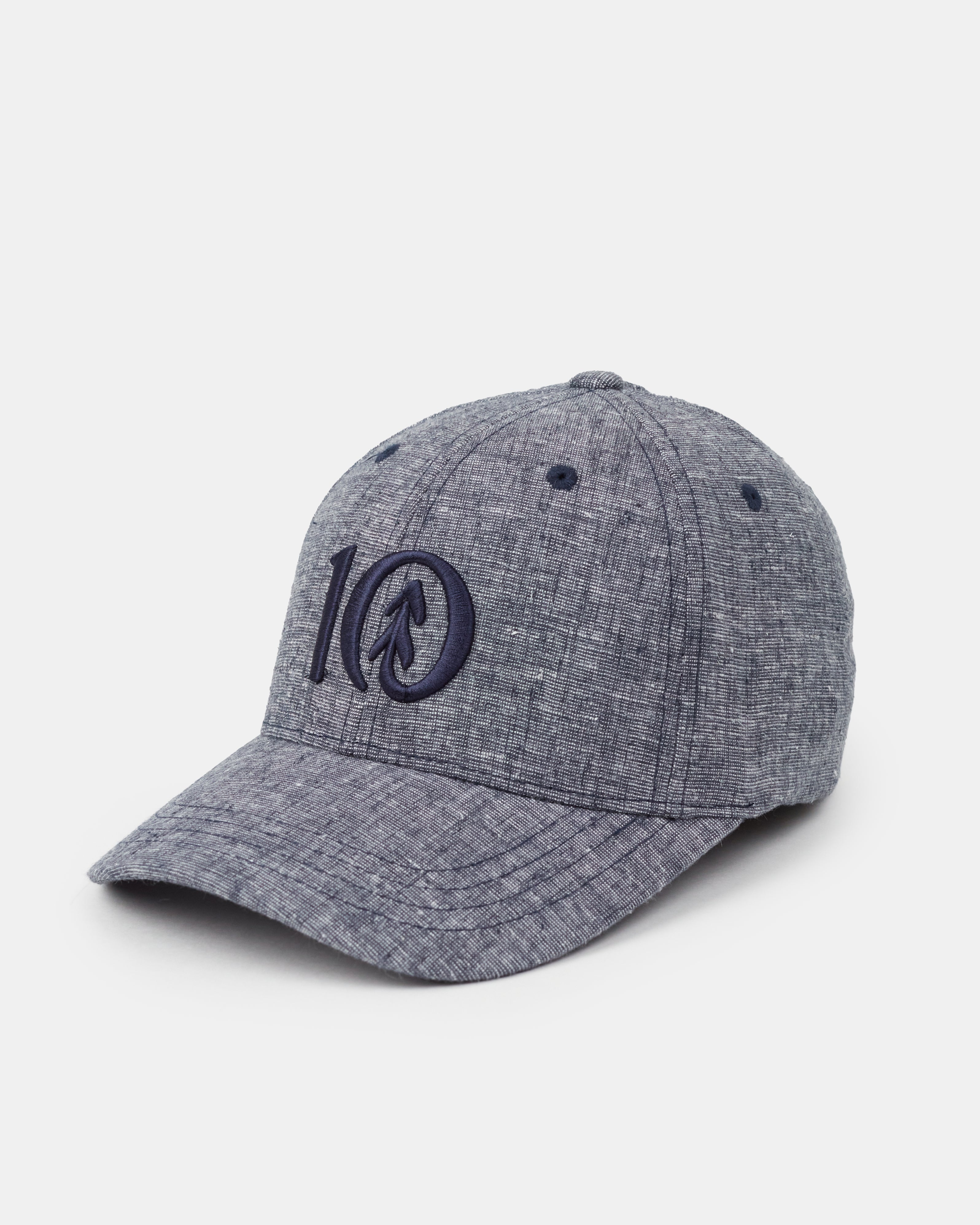 Tentree Logo Hemp Thicket Hat - Midnight Blue Heather Deep Blue