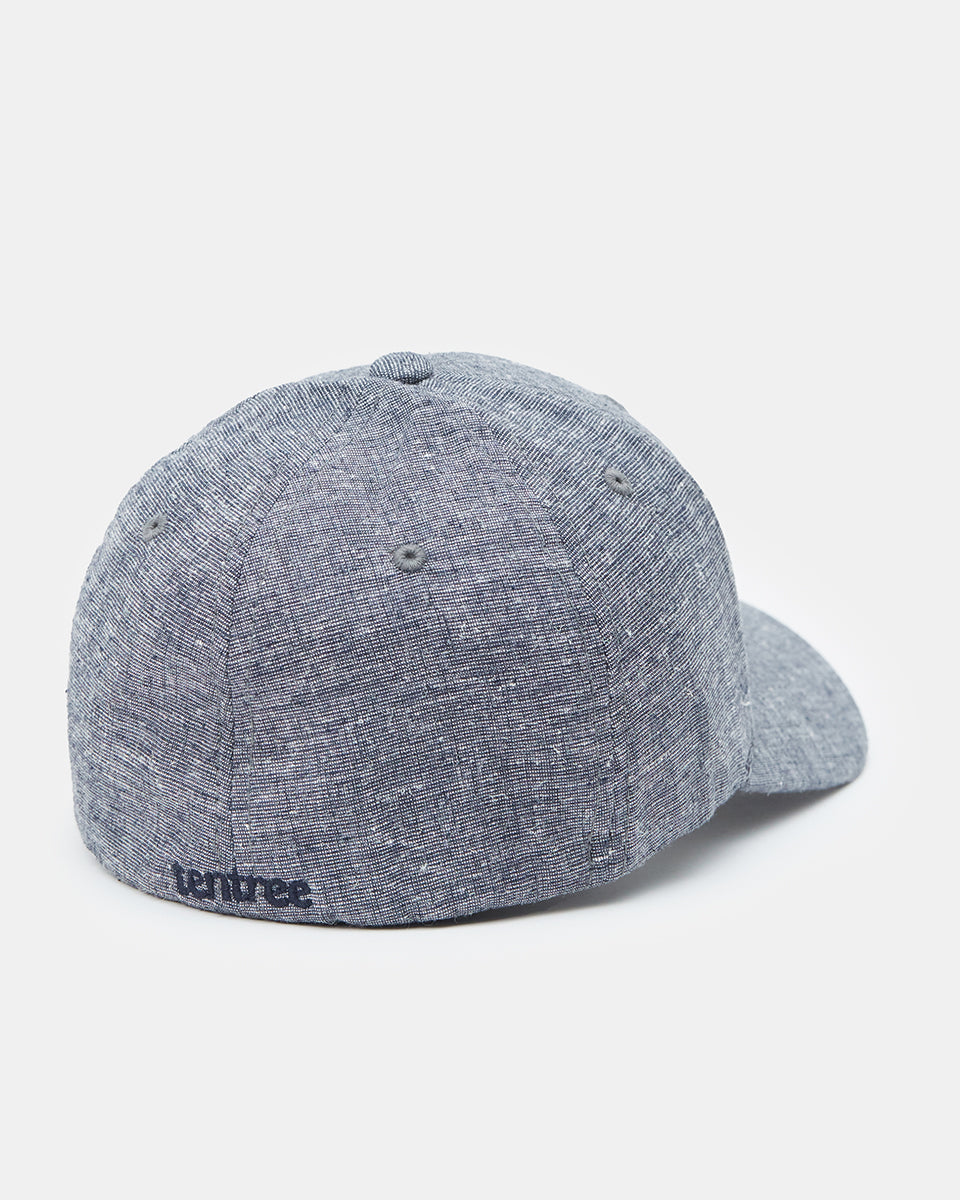 Tentree Logo Hemp Thicket Hat - Dark Ocean Blue Heather