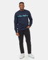 Tentree Men's Artist Series Crew - Dress Blue Shaded Spruce