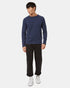Tentree Men's Regenerative Cotton Raglan Longsleeve - Dress Blue