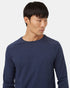 Tentree Men's Regenerative Cotton Raglan Longsleeve - Dress Blue