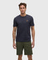 Tentree Men's Sasquatch T-Shirt - Midnight Blue Heather Fishing