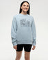 Tentree Women's Plant Club Crew - Blue Haze Meteorite Black