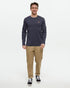 Tentree Men's TreeBlend Baker Longsleeve - Midnight Blue Heather