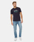 Tentree Men's Photo Forest Logo T-Shirt - Midnight Blue Forest Green