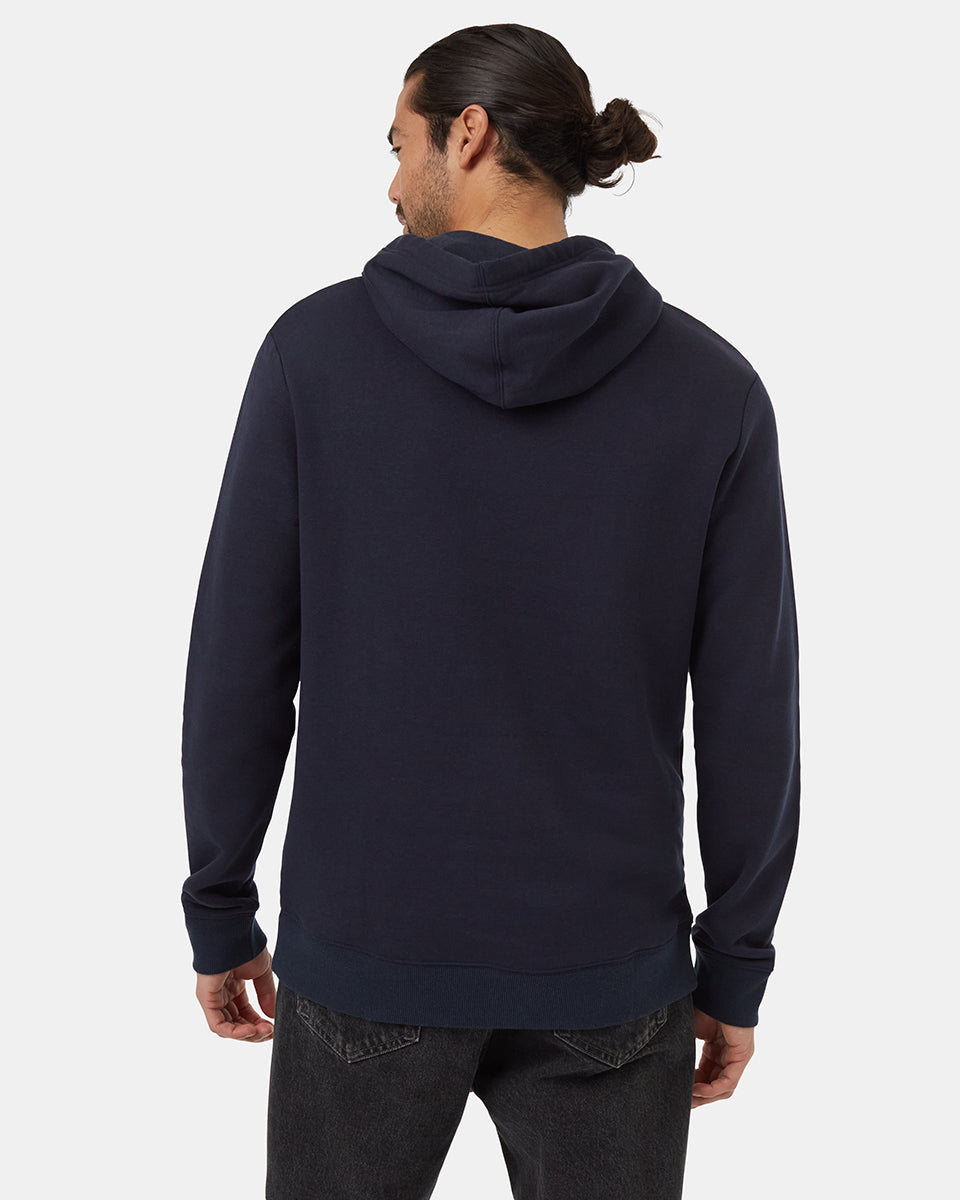 Tentree Men's Artist Series Leaf Ten Hoodie - Midnight Blue Eucalyptus