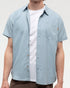 Tentree Men's Mancos Shirt - Blue Haze Small Tree Vintage White
