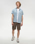Tentree Men's Mancos Shirt - Blue Haze Small Tree Vintage White