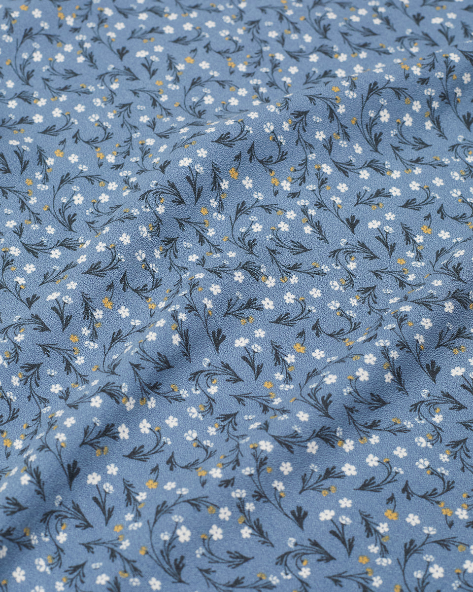 Tentree Women's Yaletown Skirt - Canyon Blue Flourish Floral