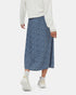 Tentree Women's Yaletown Skirt - Canyon Blue Flourish Floral
