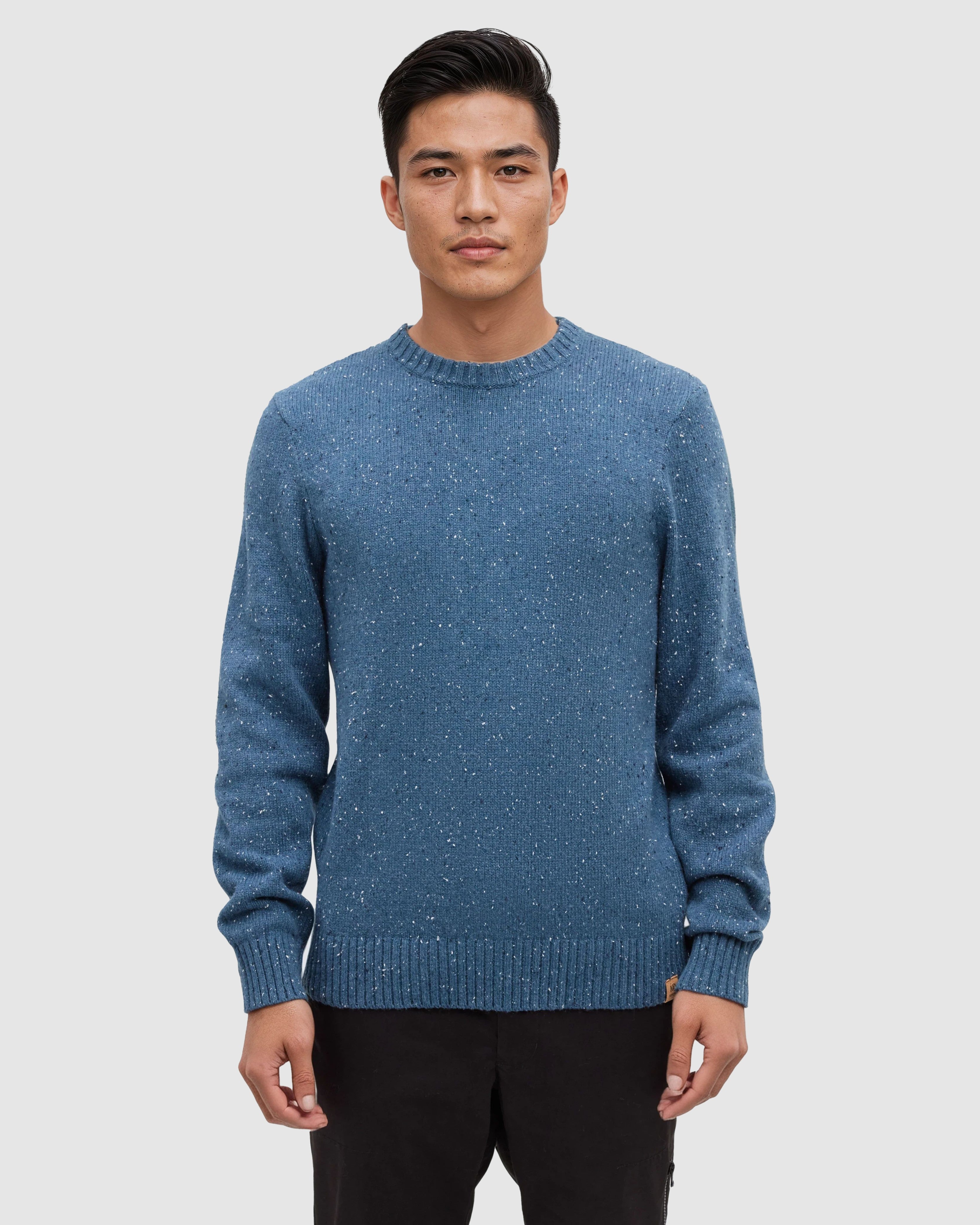 Tentree Men's Rambler Fleck Sweater - Blue Horizon Fleck
