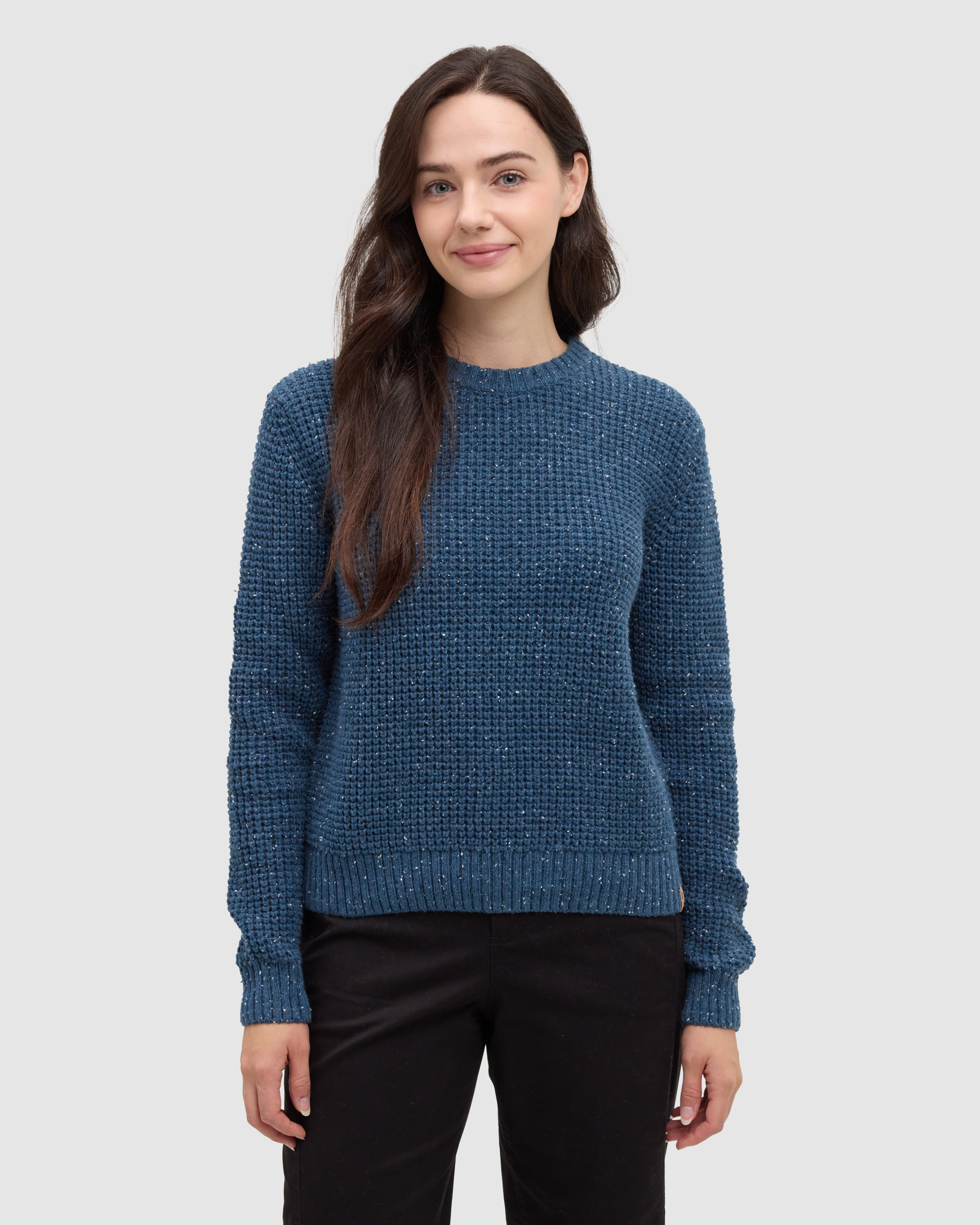 Tentree Women's Morrell Fleck Sweater - Blue Horizon Fleck