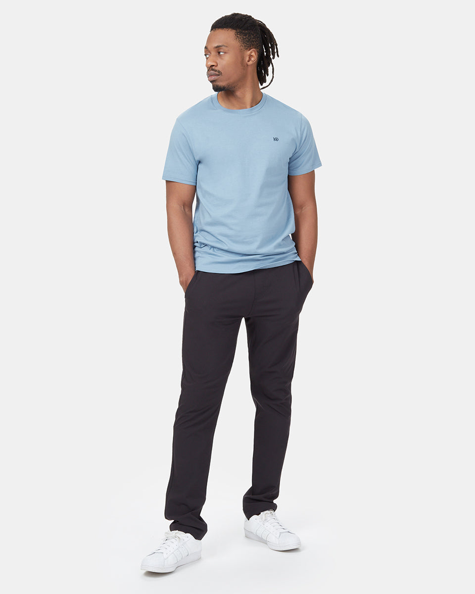 Tentree Organic Cotton Embroidered Ten T-Shirt - Dusk Blue
