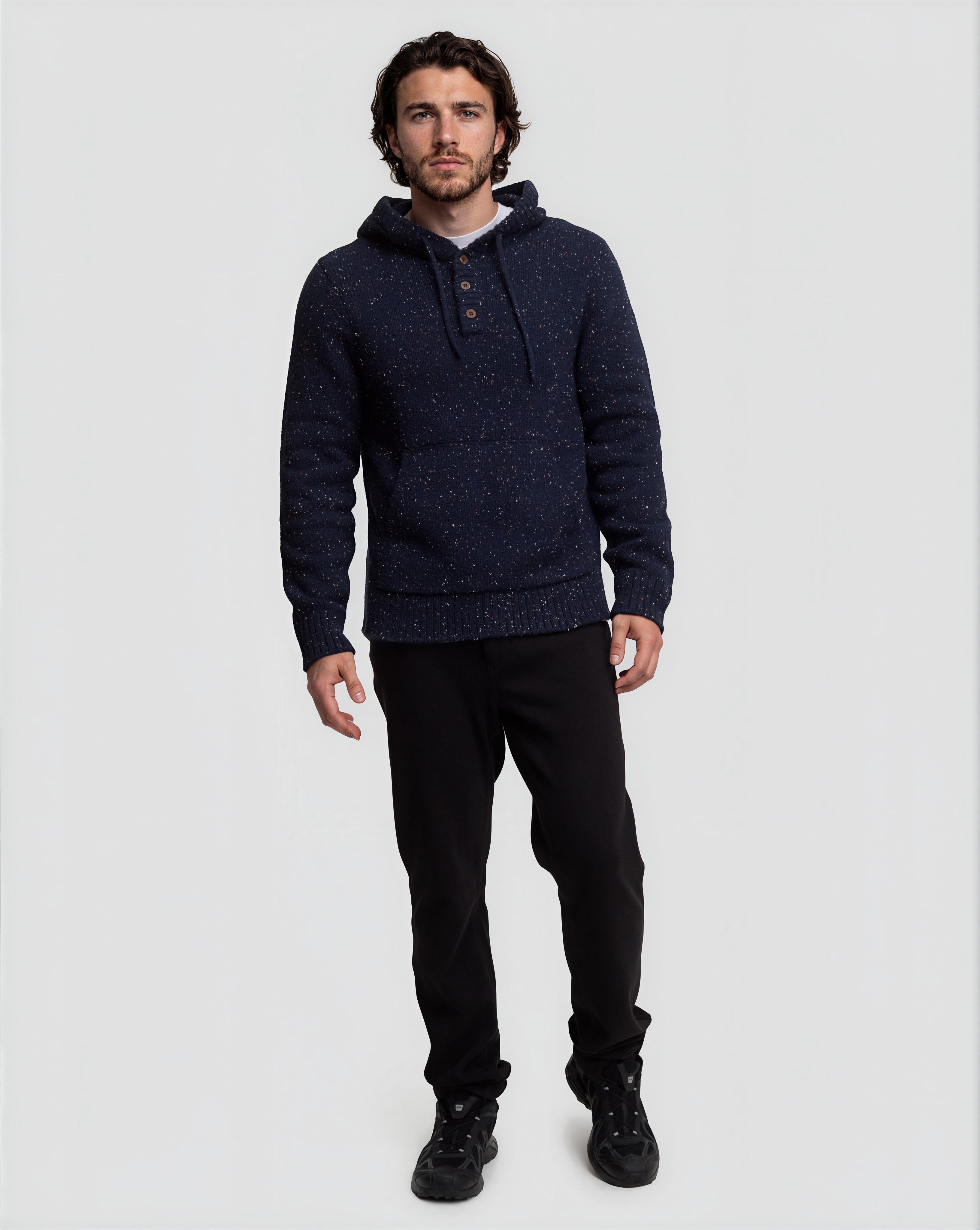 Tentree Men's Fraser Fleck Sweater - Midnight Blue Fleck