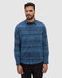 Tentree Men's Stretch Forest Shirt - Blue Horizon Canyon Stripe