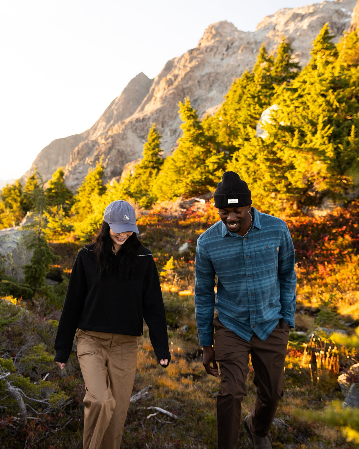 Tentree Men's Stretch Forest Shirt - Blue Horizon Canyon Stripe