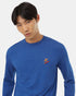 Tentree Men's Winter Sasquatch Longsleeve - Sodalite Blue Heather Meteorite Black