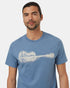 Tentree Men's Summer Guitar T-Shirt - Canyon Blue Silver Cloud Grey
