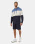 Tentree Men's TreeFleece Blocked Reynard Hoodie - Canyon Blue Sugar Pine Midnight Blue