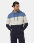 Tentree Men's TreeFleece Blocked Reynard Hoodie - Canyon Blue Sugar Pine Midnight Blue