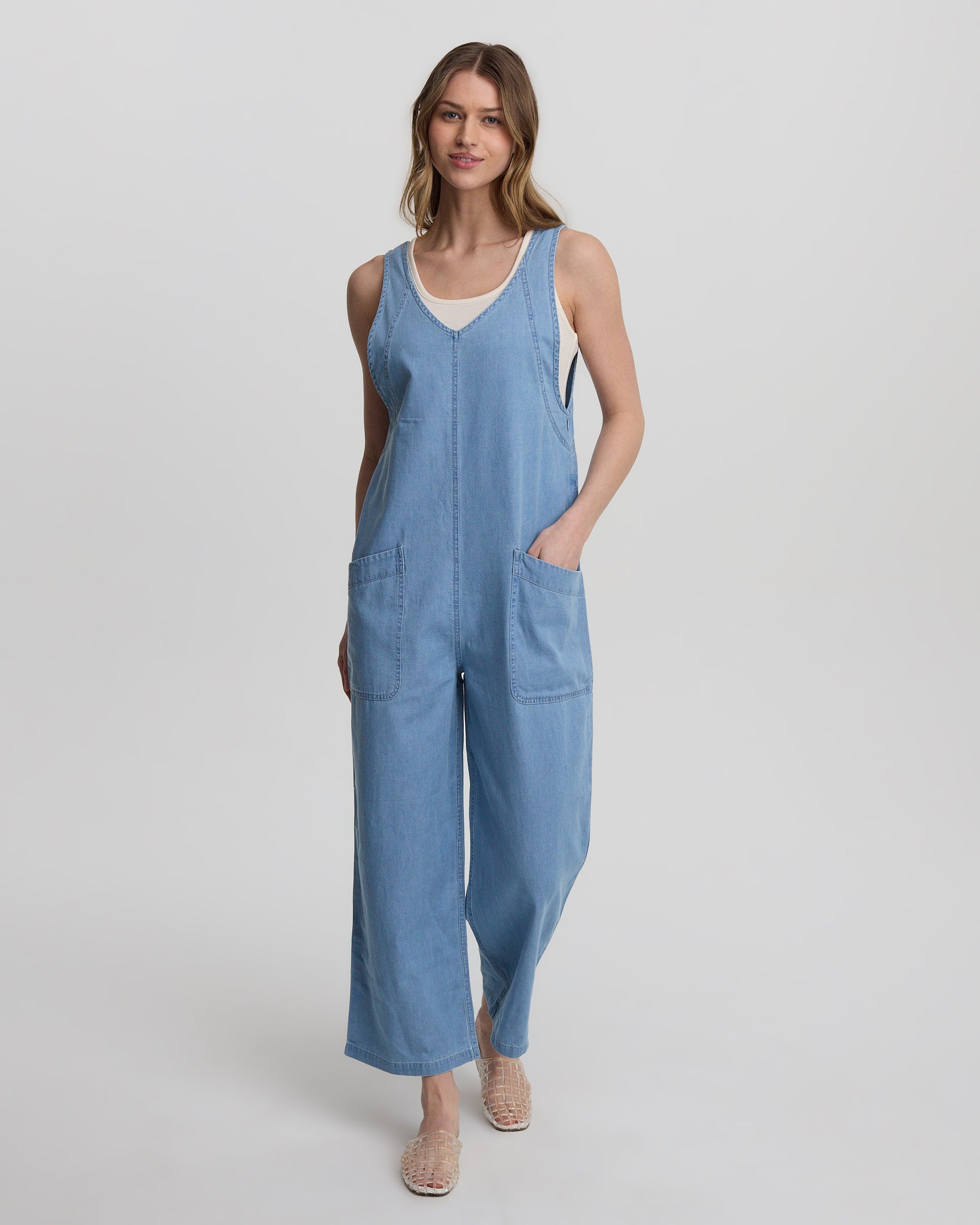 Tentree Women's Denim Nova Overall - Light Wash