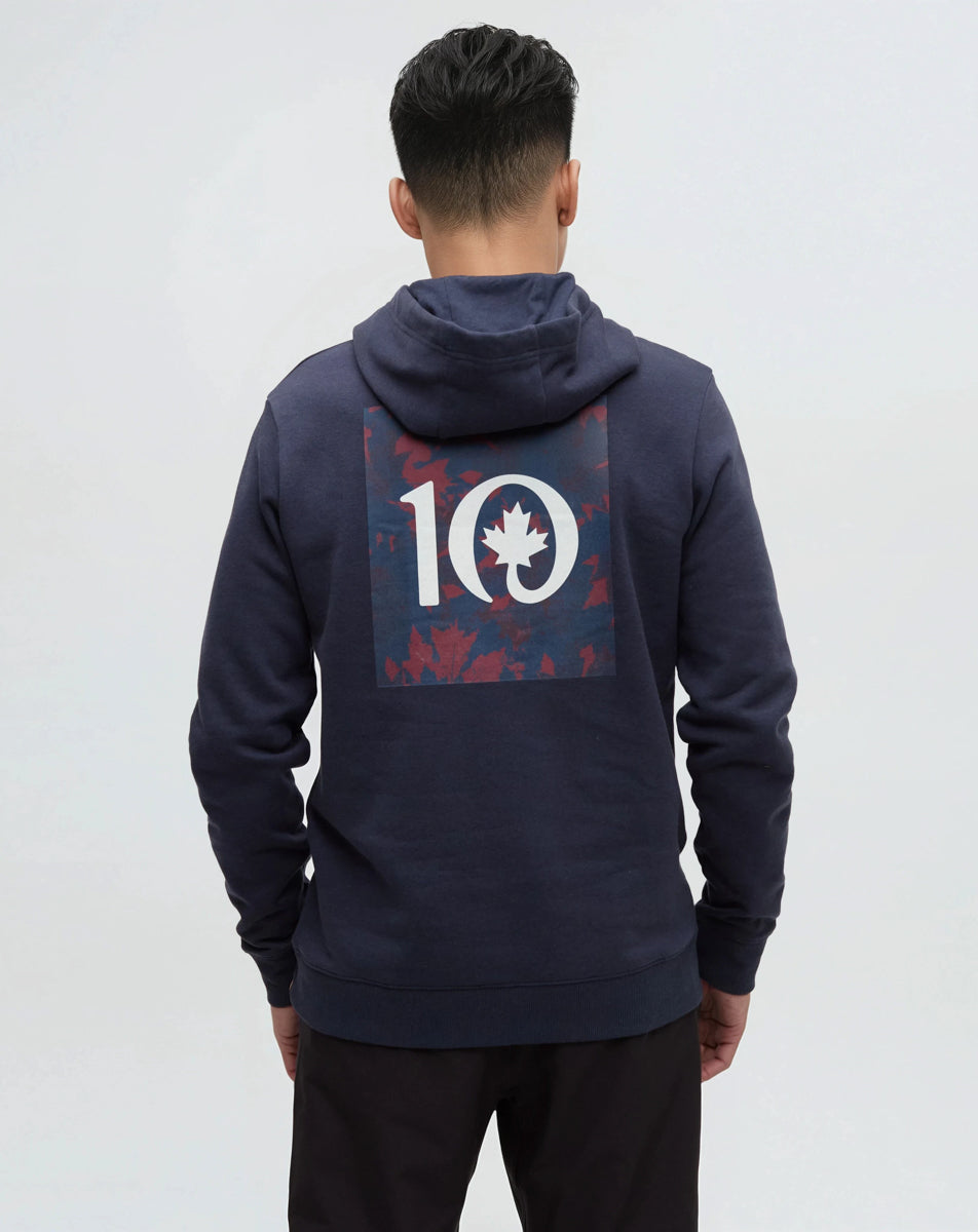Tentree Men's Maple Hoodie - Midnight Blue Crimson