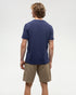 Tentree Men's Embroidered Ten T-Shirt - Indigo Tide Heather Oasis