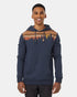Tentree Men's Retro Juniper Hoodie - Midnight Blue Heather Sandstone