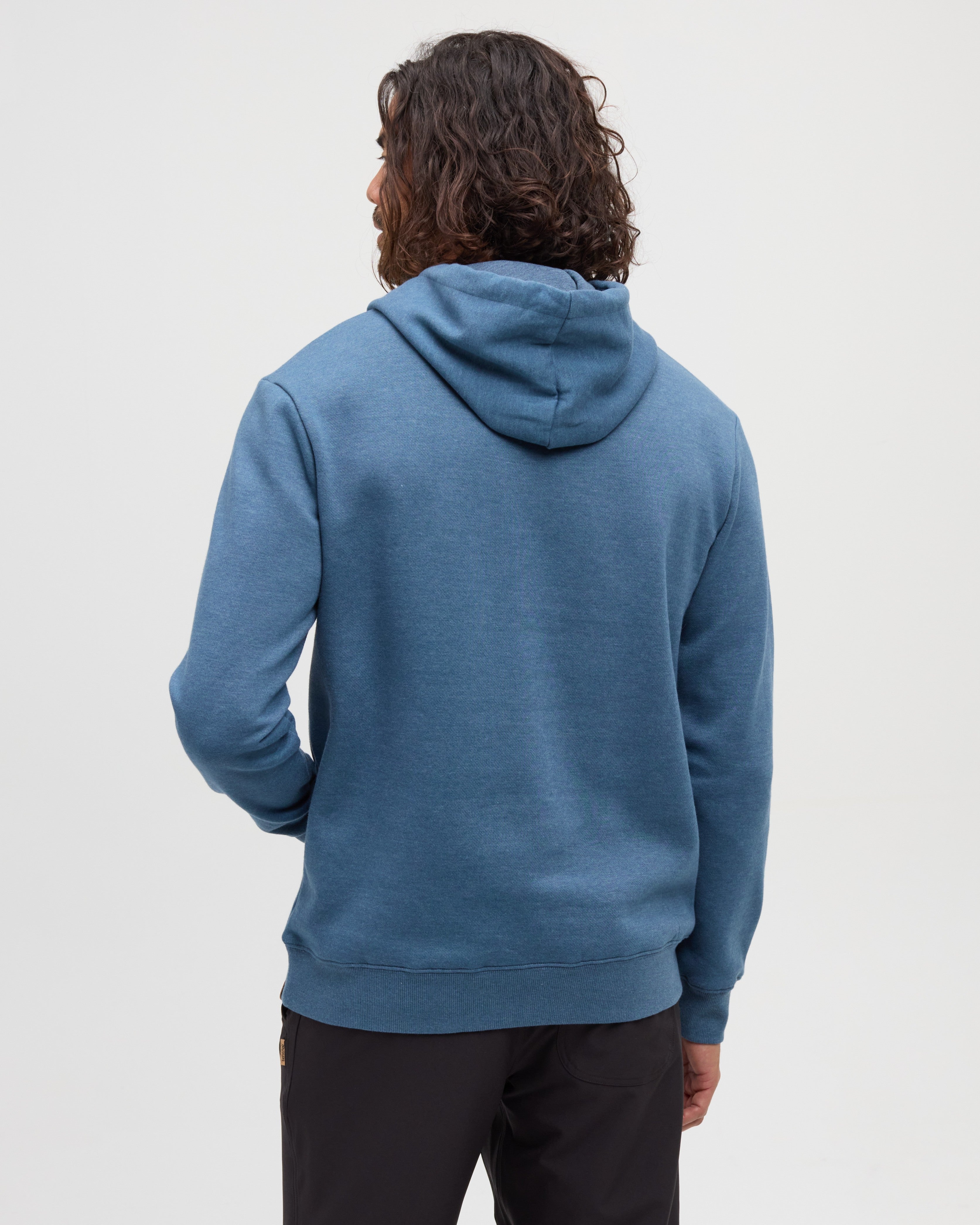 Tentree Men's Sasquatch Hoodie - Blue Horizon Heather Football