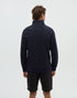 Tentree Men's Powell 1/4 Zip - Midnight Blue Flash Stripe