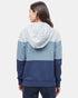 Tentree Blocked Banshee Hoodie - Hi Rise Grey Heather Storm Blue Midnight Blue