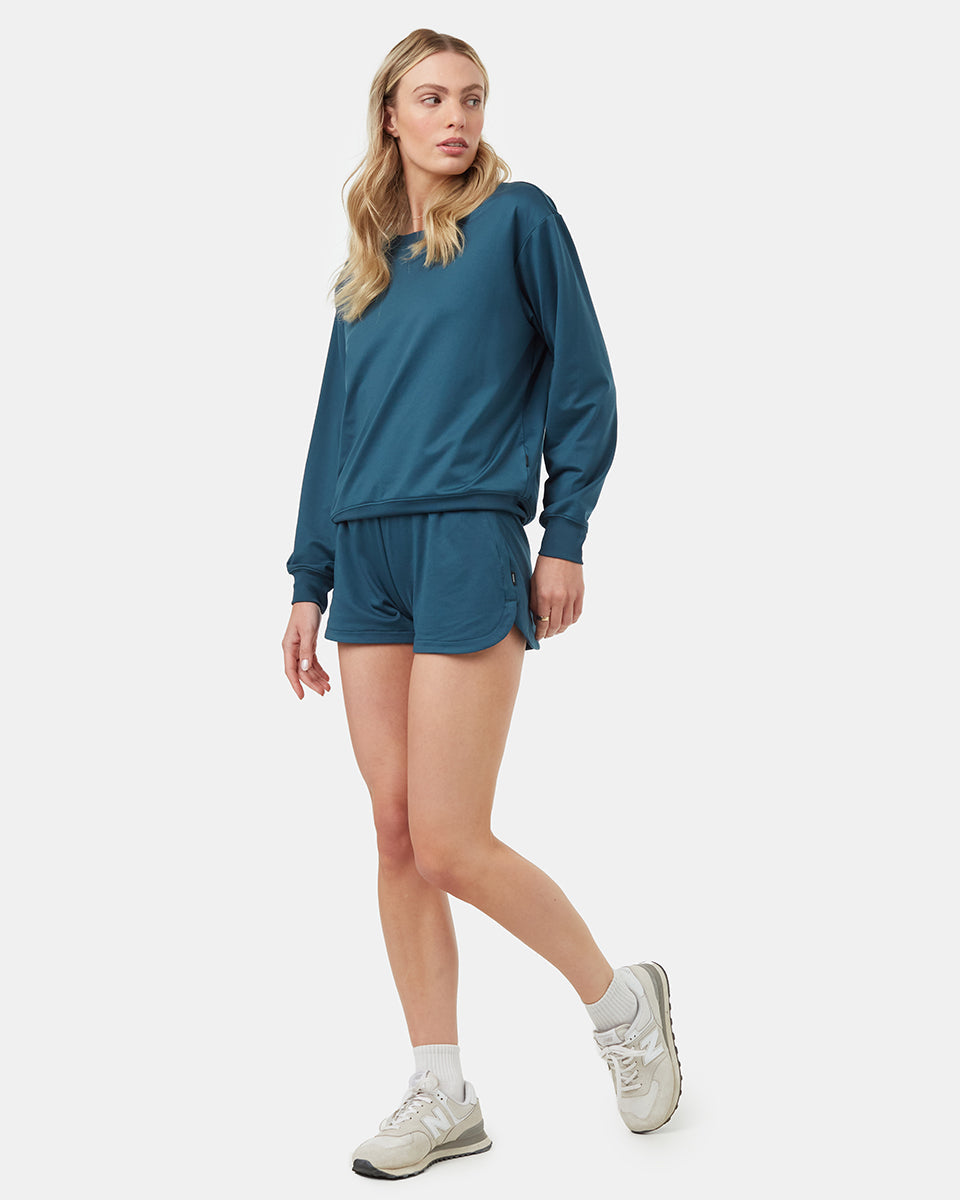 Tentree Women's Active Soft Knit Short - Reflecting Pond