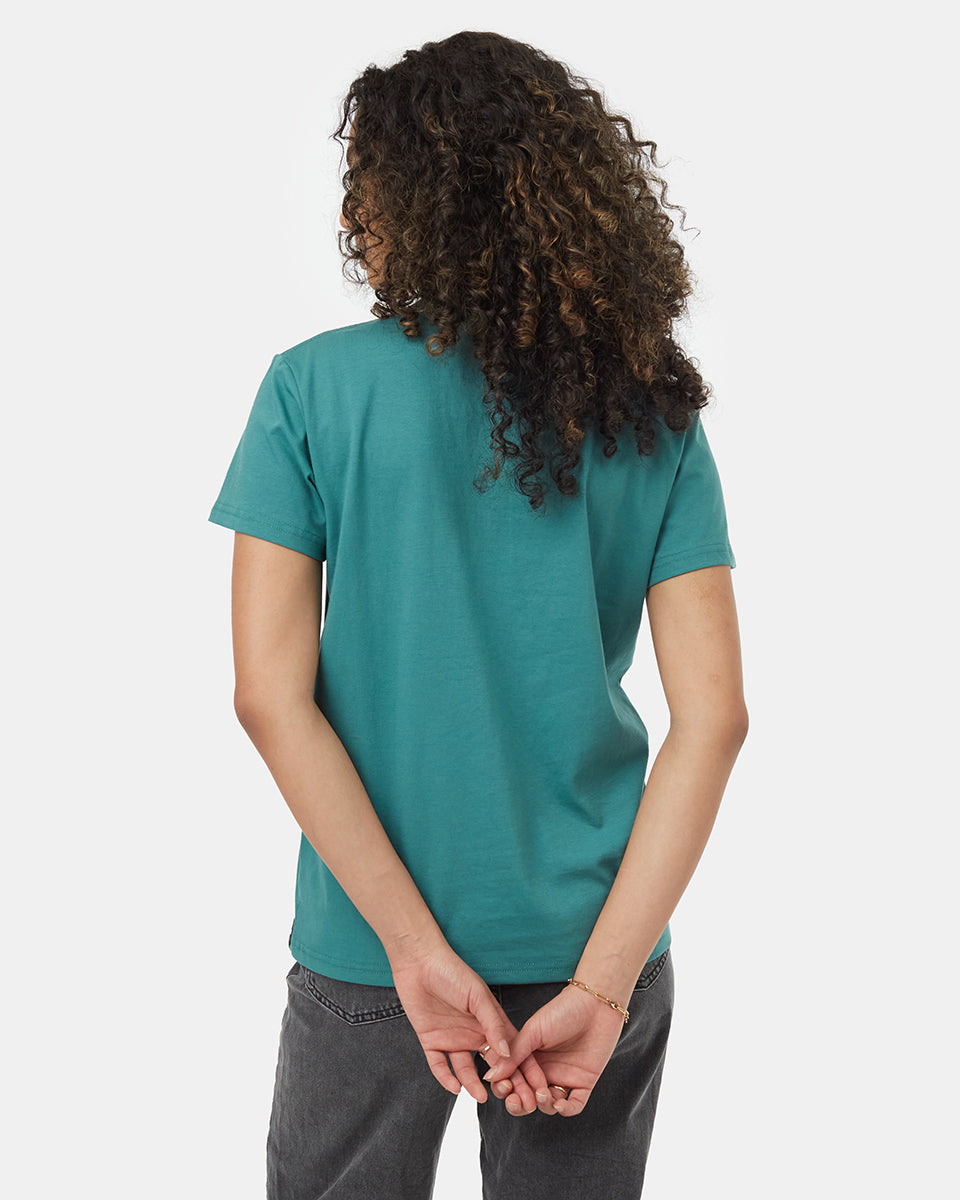 Tentree Women's Kelp Ten T-Shirt - North Sea Bristol Blue
