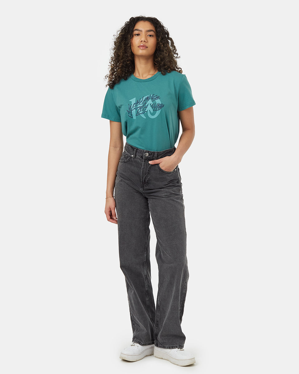 Tentree Women's Kelp Ten T-Shirt - North Sea Bristol Blue