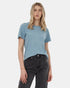 Tentree Women's Regenerative Cotton Crew T-Shirt - Tourmaline Blue