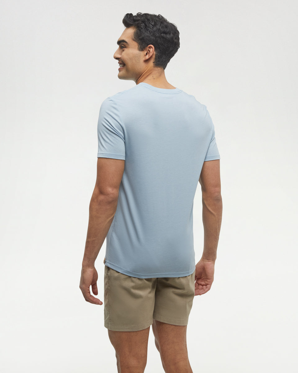 Tentree Men's Juniper T-Shirt - Blue Haze Heather White