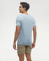 Tentree Men's Juniper T-Shirt - Blue Haze Heather White