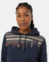 Tentree Women's Retro Juniper Hoodie - Midnight Blue Heather Mineral